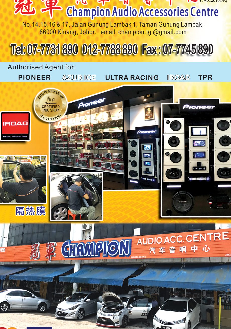 champion audio accessories centre