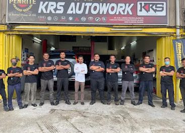 krs auto work pusat servis bengkel membaiki kenderaan