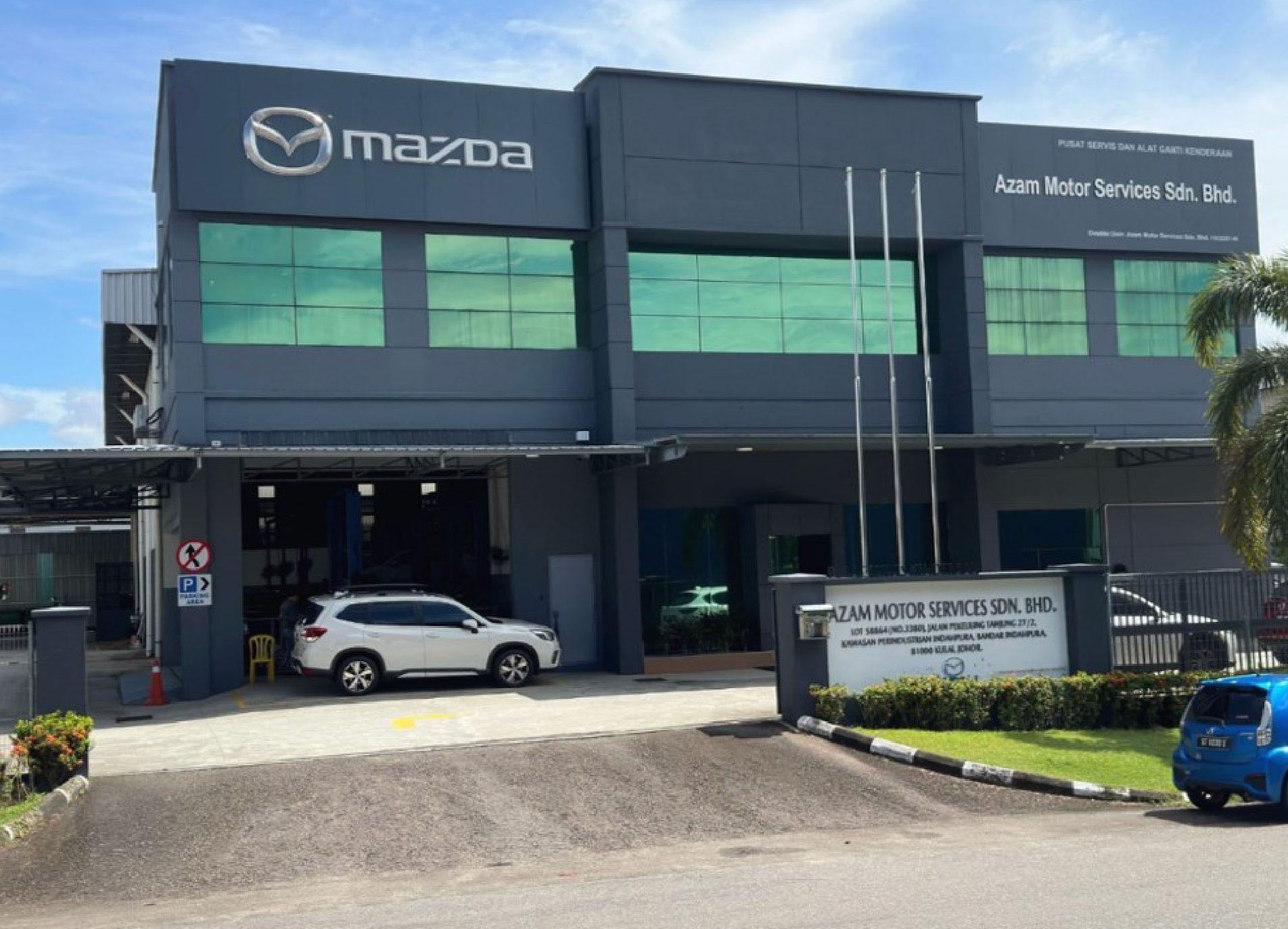 mazda kulai service center body paint center azam motor services