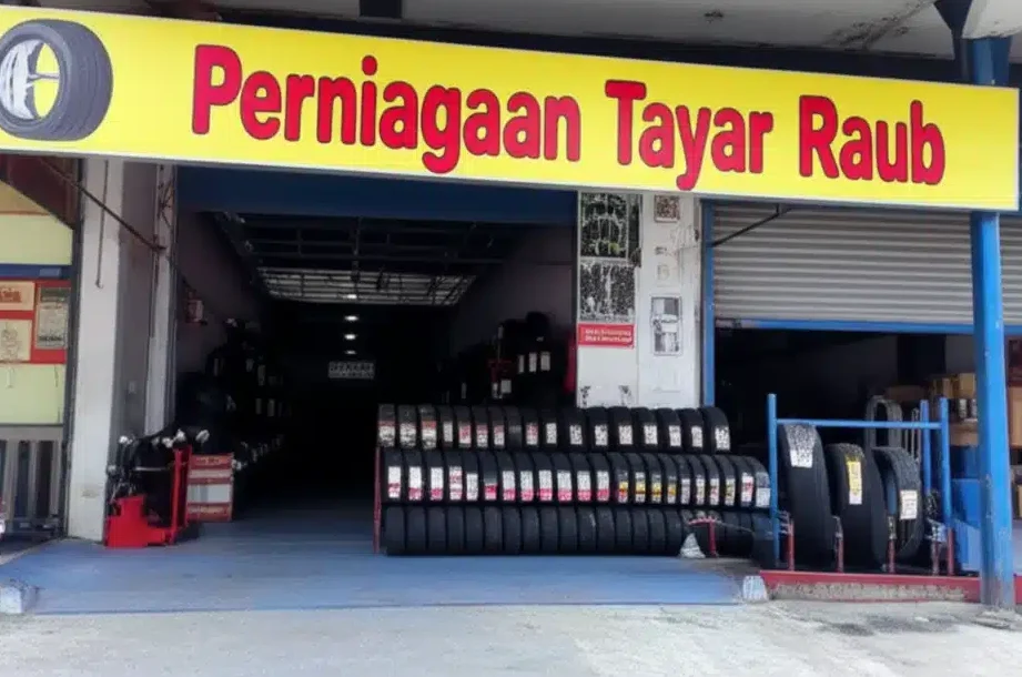 perniagaan tayar raub