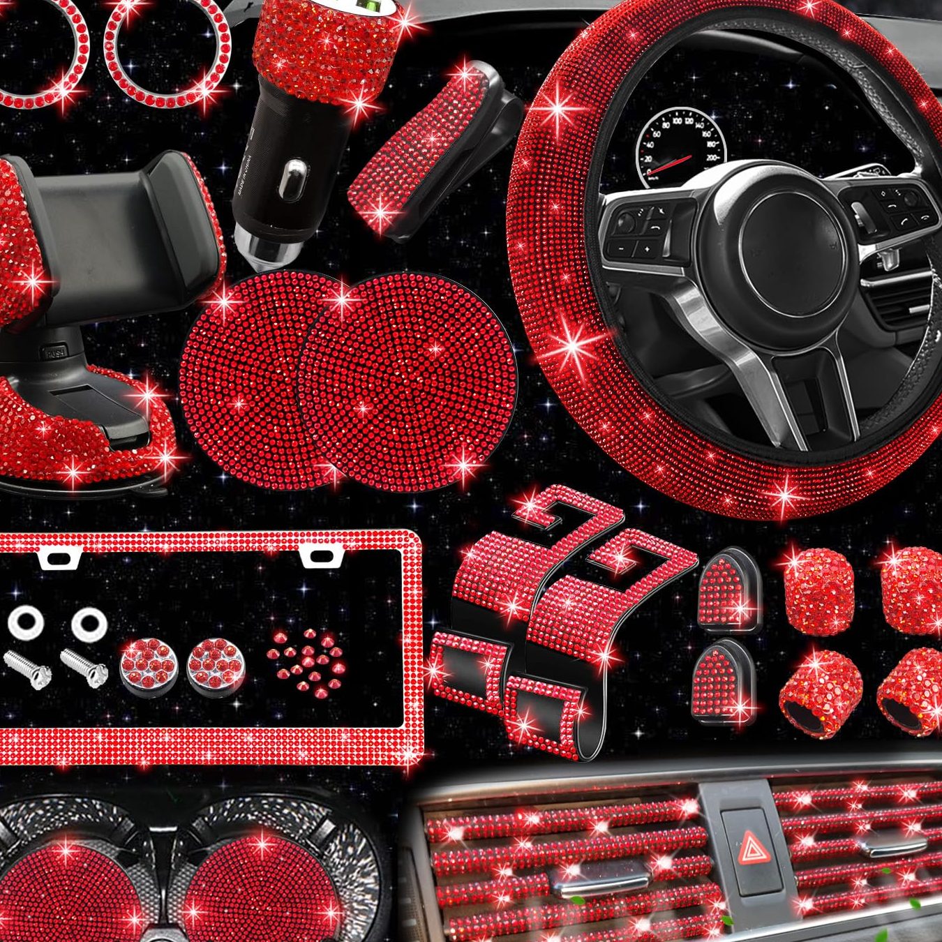 red auto accessories 1